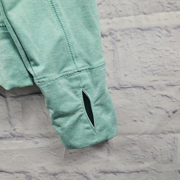 Victoria's Secret Pink Small Heathered Mint Green Quarter Zip Pullover Top - Picture 3 of 5